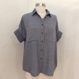 Madewell courier shirt in stripe (small)